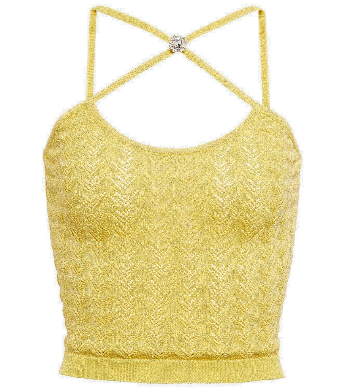 Alessandra Rich Lurex® knit top Alessandra Rich