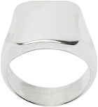 SWEETLIMEJUICE Silver Plain Square Signet Ring