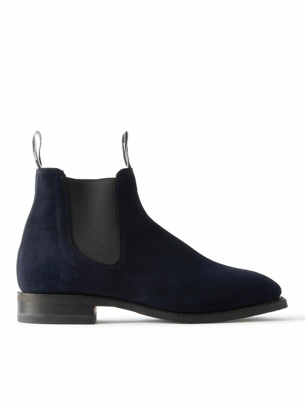 Photo: R.M.Williams - Comfort Craftsman Suede Chelsea Boots - Blue