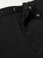 The Row - Prisa Slim-Fit Straight-Leg Wool-Twill Trousers - Black