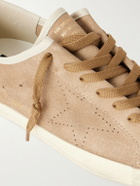 Golden Goose - Soul Star Leather-Trimmed Suede Sneakers - Brown