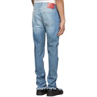 424 Blue 4 Pocket Distressed Jeans