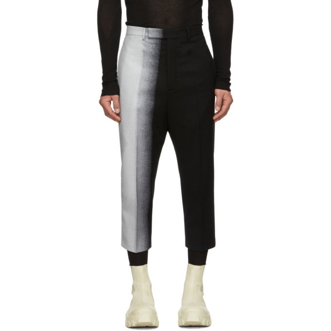 Photo: Rick Owens Black and Silver Degrade Trousers