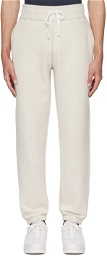 Sunspel Off-White Relaxed-Fit Sweatpants