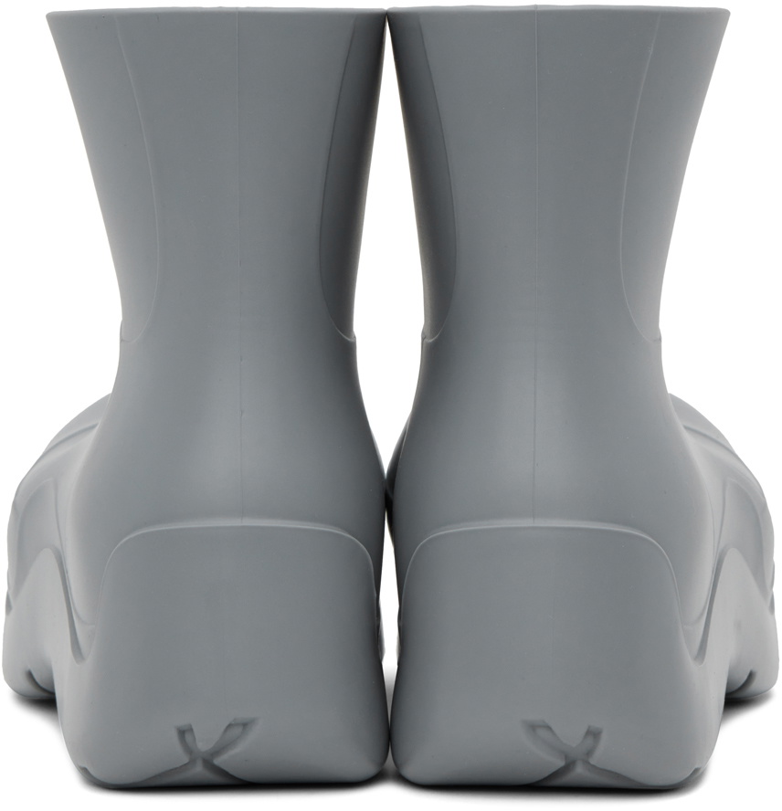 Bottega Veneta Gray Puddle Boots Bottega Veneta