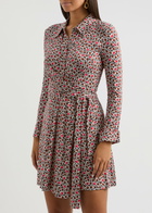 Diane Von Furstenberg Didi Printed Stretch-jersey Mini Wrap Dress Red
