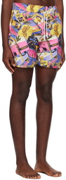 Palm Angels Multicolor Miami Mix Swim Shorts