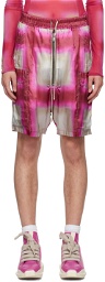 Rick Owens Pink Cargobela Shorts