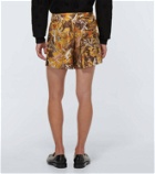 Fendi Printed silk shorts