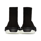 Balenciaga Black and White Speed Sneakers