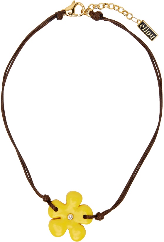Photo: éliou Brown & Yellow Lory Necklace