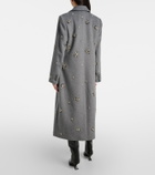Simkhai Gianni embellished wool-blend coat