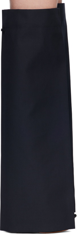 Photo: Jean Paul Gaultier Navy Logo Patch Gaiters
