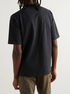 Snow Peak - Recycled Cotton-Jersey Mock-Neck T-Shirt - Black