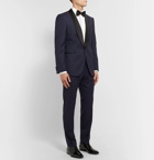 Hugo Boss - White Ivan Slim-Fit Cotton-Poplin Tuxedo Shirt - White