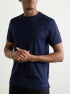 Ralph Lauren Purple label - Logo-Embroidered Cotton-Lisle T-Shirt - Blue