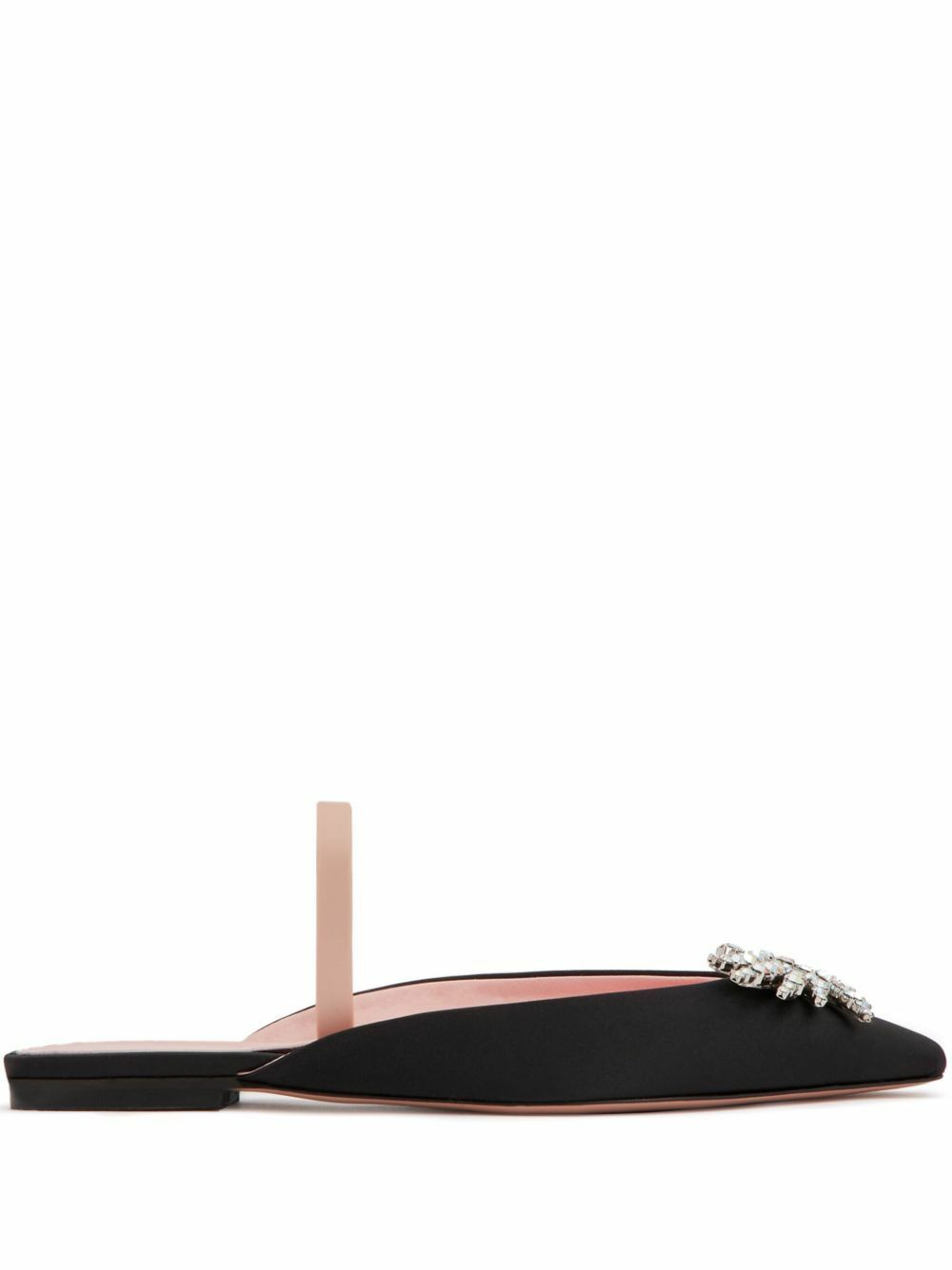 Pīferi Black Drizella Crystal Mules