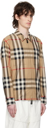 Burberry Tan Exaggerated Check Shirt