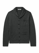 Inis Meáin - New Pub Jacket Wool and Linen-Blend Cardigan - Gray