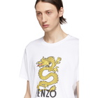 Kenzo White Limited Edition Dragon Logo T-Shirt