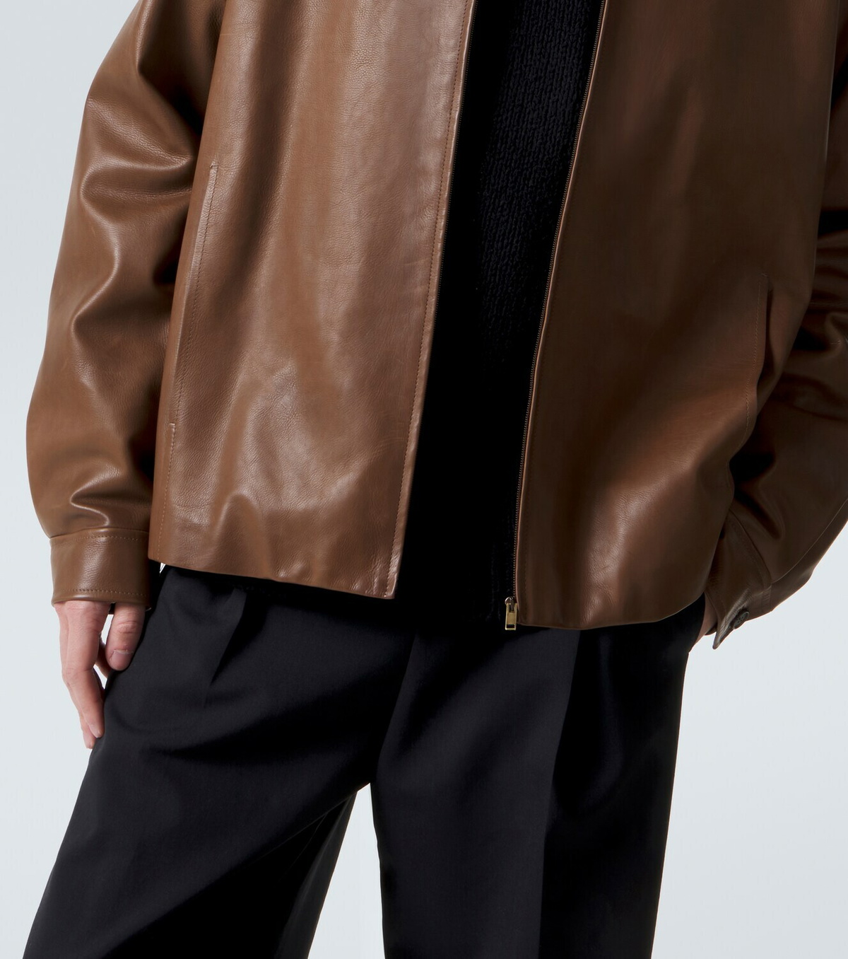 The Row Mount leather jacket