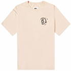 MM6 Maison Margiela Men's Chest Logo T-Shirt in Peach