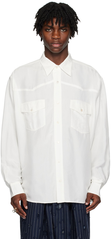 Photo: Acne Studios White Button Up Shirt