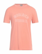 Woolrich Mens T-shirt in Salmon pink