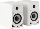 Pioneer White DM-40 Desktop Monitor Speakers