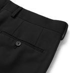 Fendi - Black Slim-Fit Tapered Virgin Wool-Twill Trousers - Black