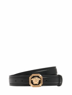 VERSACE 35mm Leather Medusa Belt