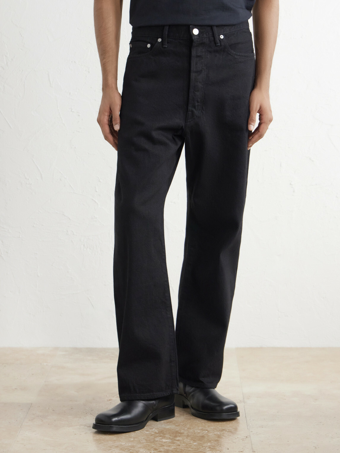 Graphpaper - Selvage Straight-Leg Jeans - Black