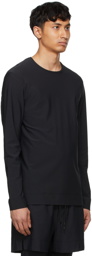JACQUES Black Nylon Movement Long Sleeve T-Shirt