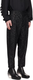 NICOLAS ANDREAS TARALIS Black Pleat Trousers