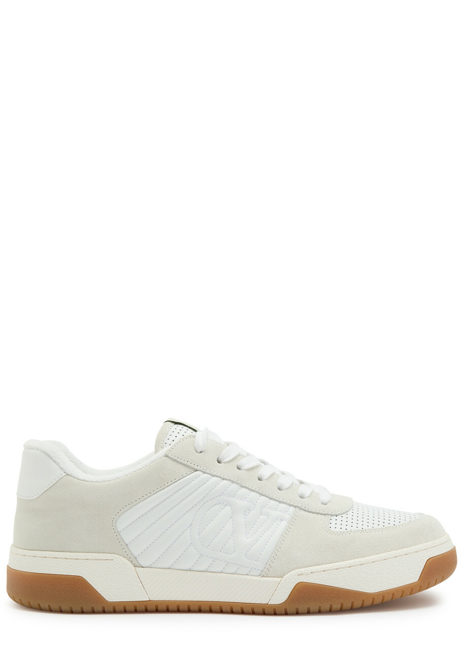 Valentino Garavani VG New Sneaker 1 Panelled Suede Sneakers White