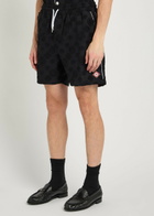 Casablanca Logo-monogrammed Terry Shorts Black