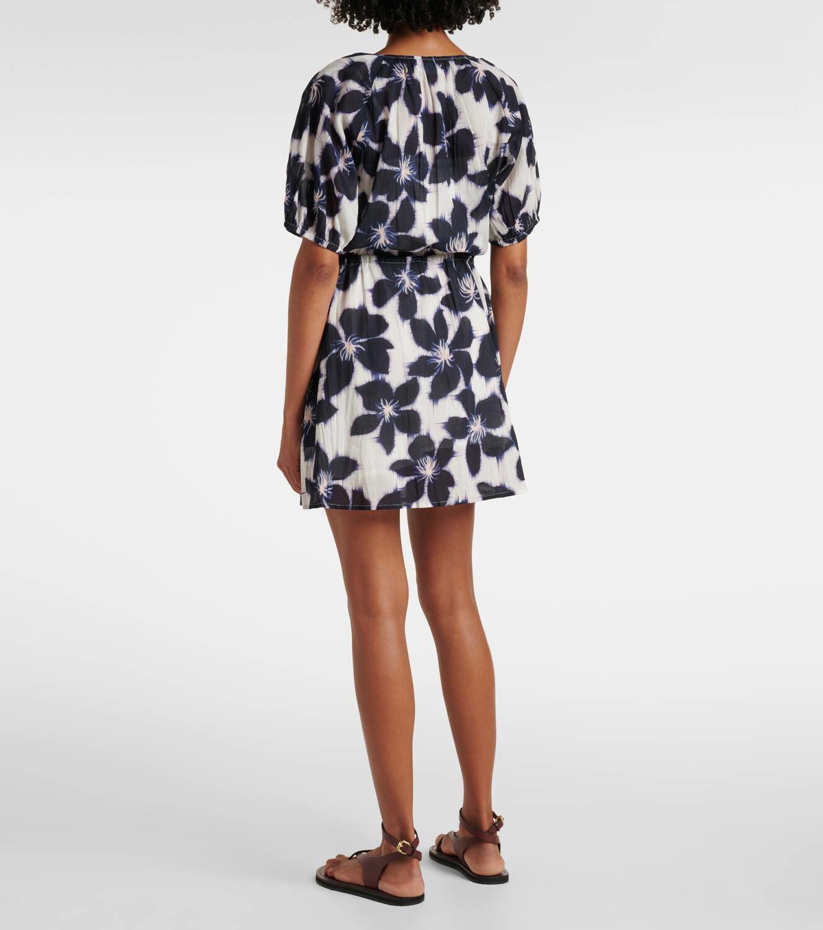 Velvet Hazel floral cotton voile minidress