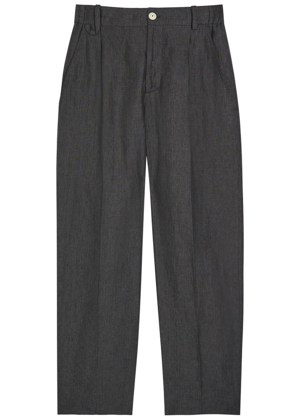 Photo: Jacquemus Le Pantalon Croisiere Straight-leg Cotton Trousers Dark Grey