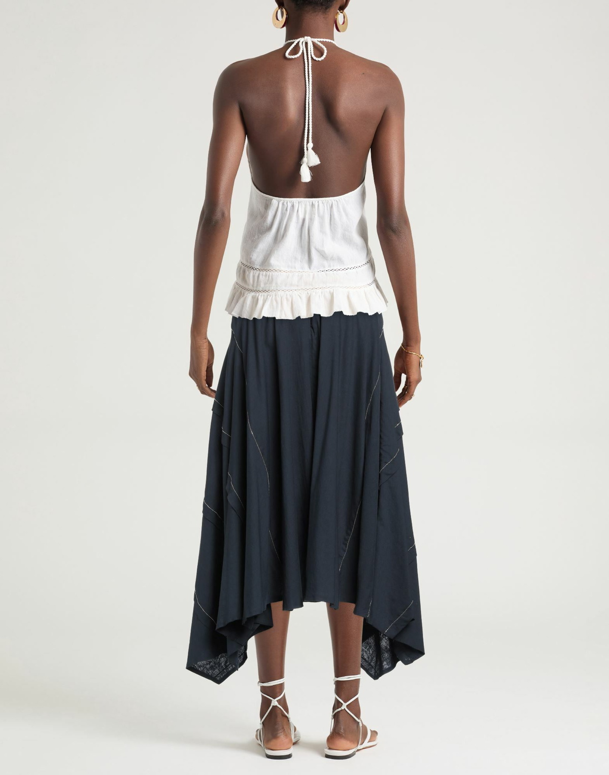 Peserico Womens Midi skirt Midnight in Blue