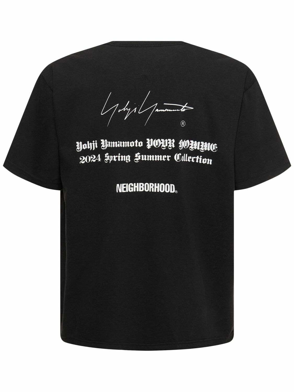 希少 NEIGHBORHOOD Yohji Yamamoto 加工 Tシャツ Yohji Yamamoto x Neighborhood Tシャツ | グレー | FARFETCH JP