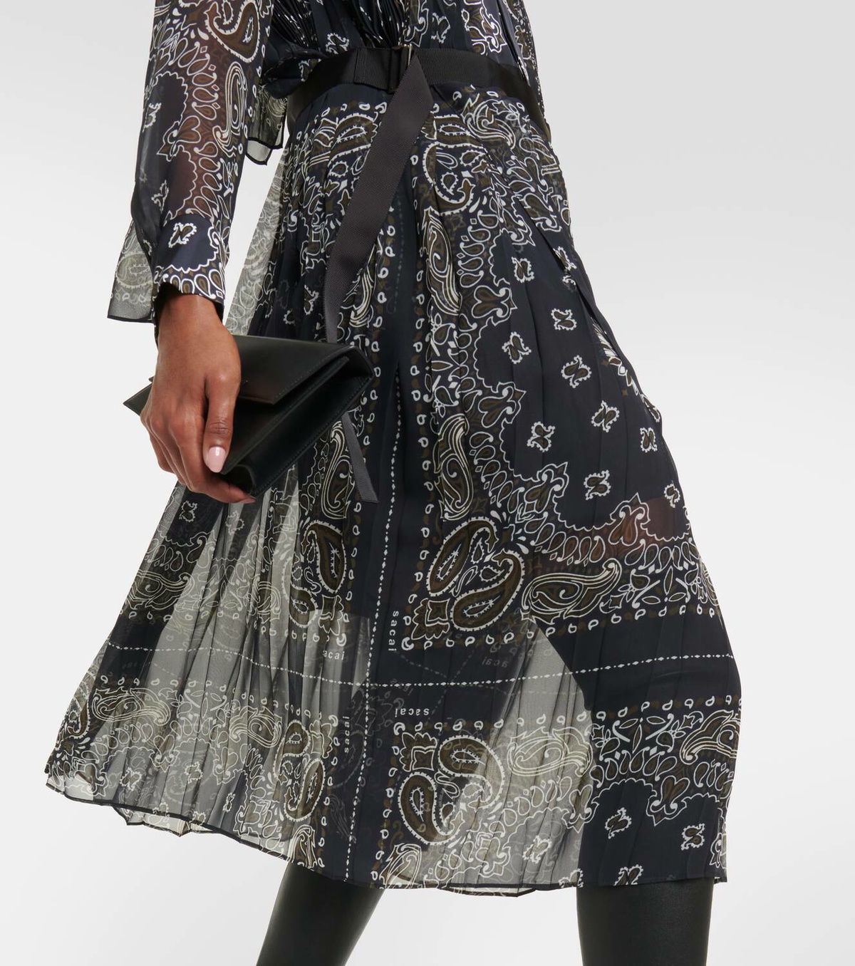 Sacai Bandana-printed midi dress Sacai