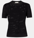 Tory Burch T Monogram jacquard T-shirt