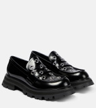 Alexander McQueen - Wander embellished leather loafers