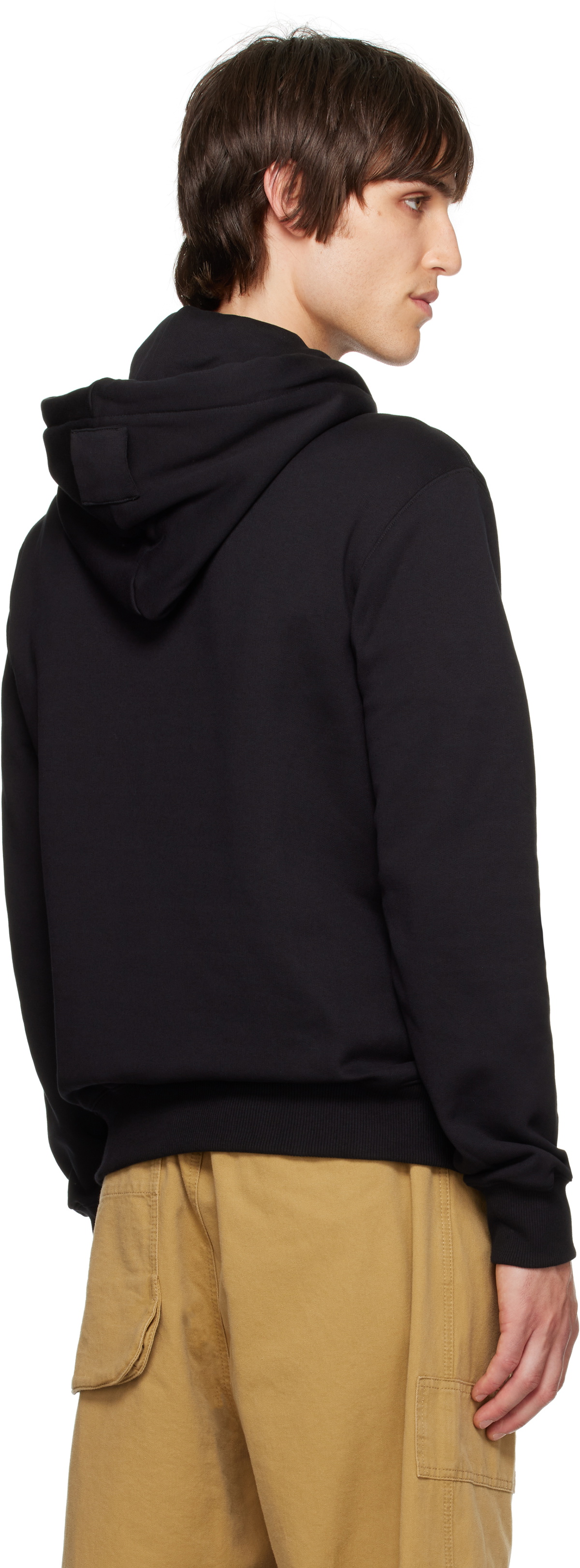 Lanvin Black Tubular Curb Hoodie