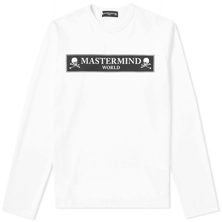 Photo: MASTERMIND WORLD Long Sleeve Box Logo Tee White