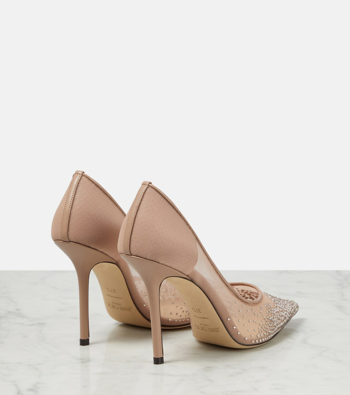 Jimmy Choo Love 100 crystal-embellished pumps Jimmy Choo