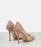 Jimmy Choo Love 100 crystal-embellished pumps
