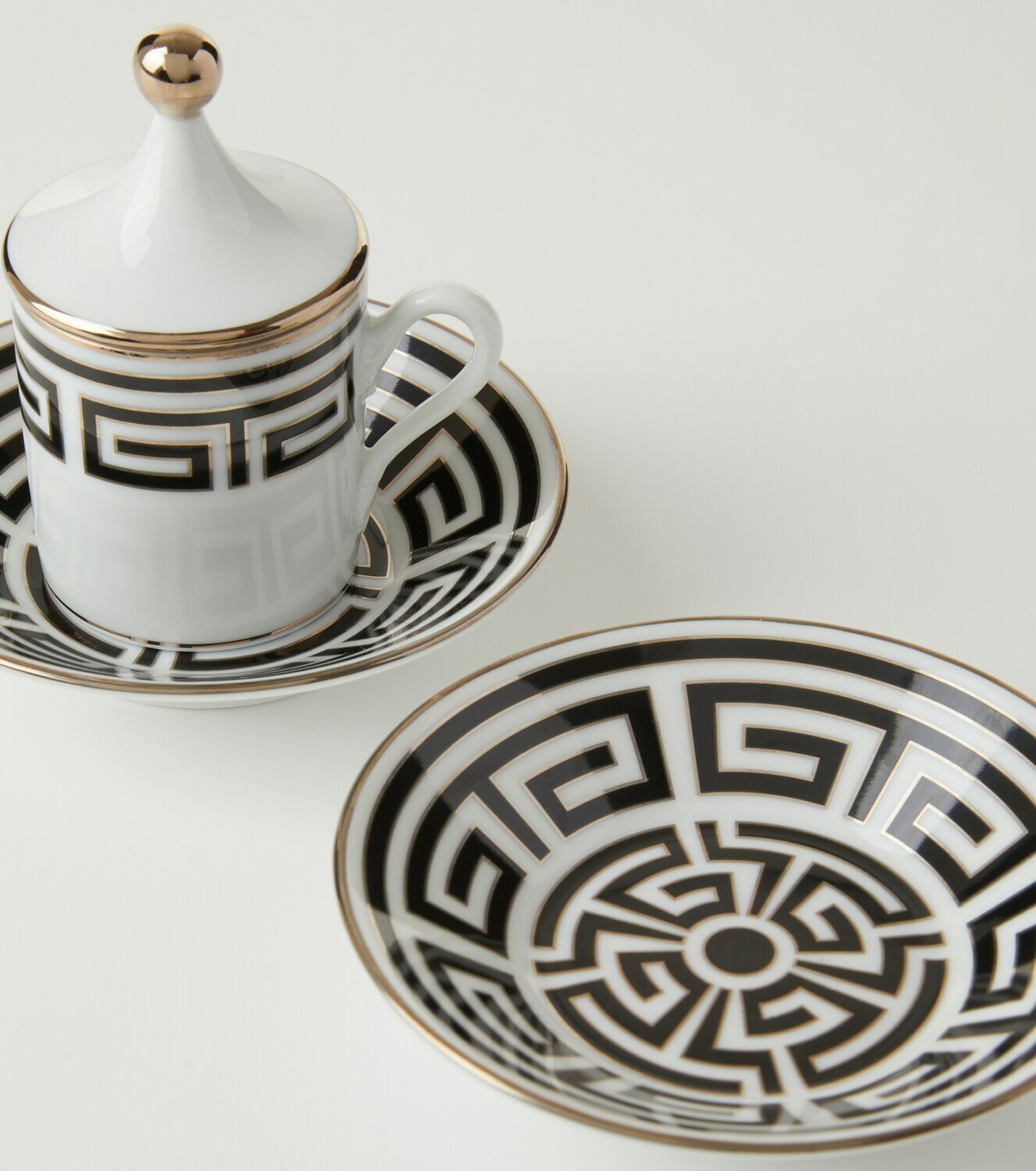 Ginori 1735 Labirinto Tête à Tête' set of two coffee cups and saucers