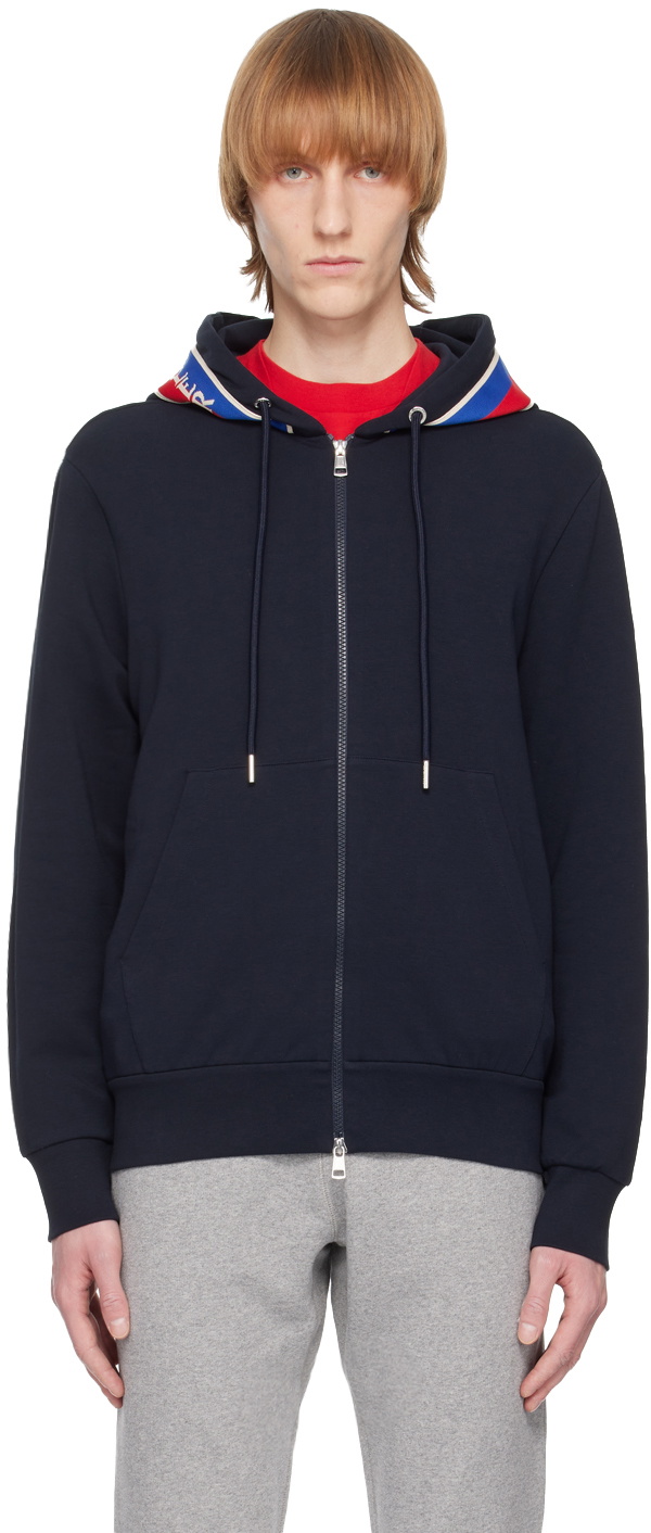 Moncler Navy Zip-Up Hoodie Moncler
