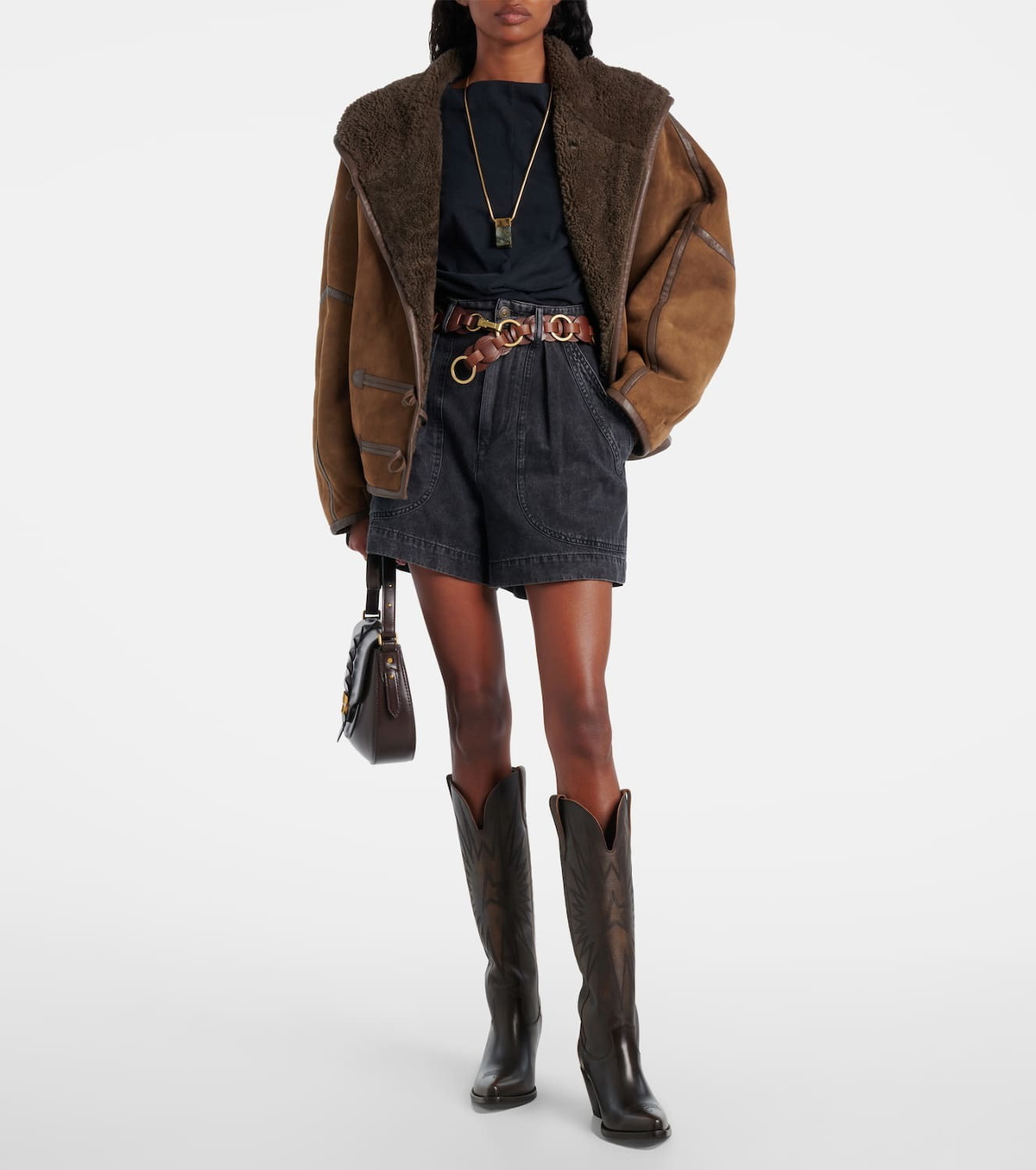 Golden Goose Wish Star leather cowboy boots